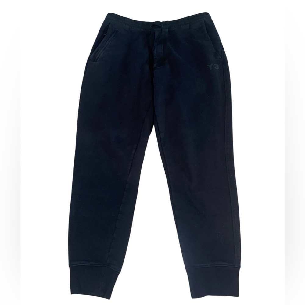 Y-3 mens M black joggers